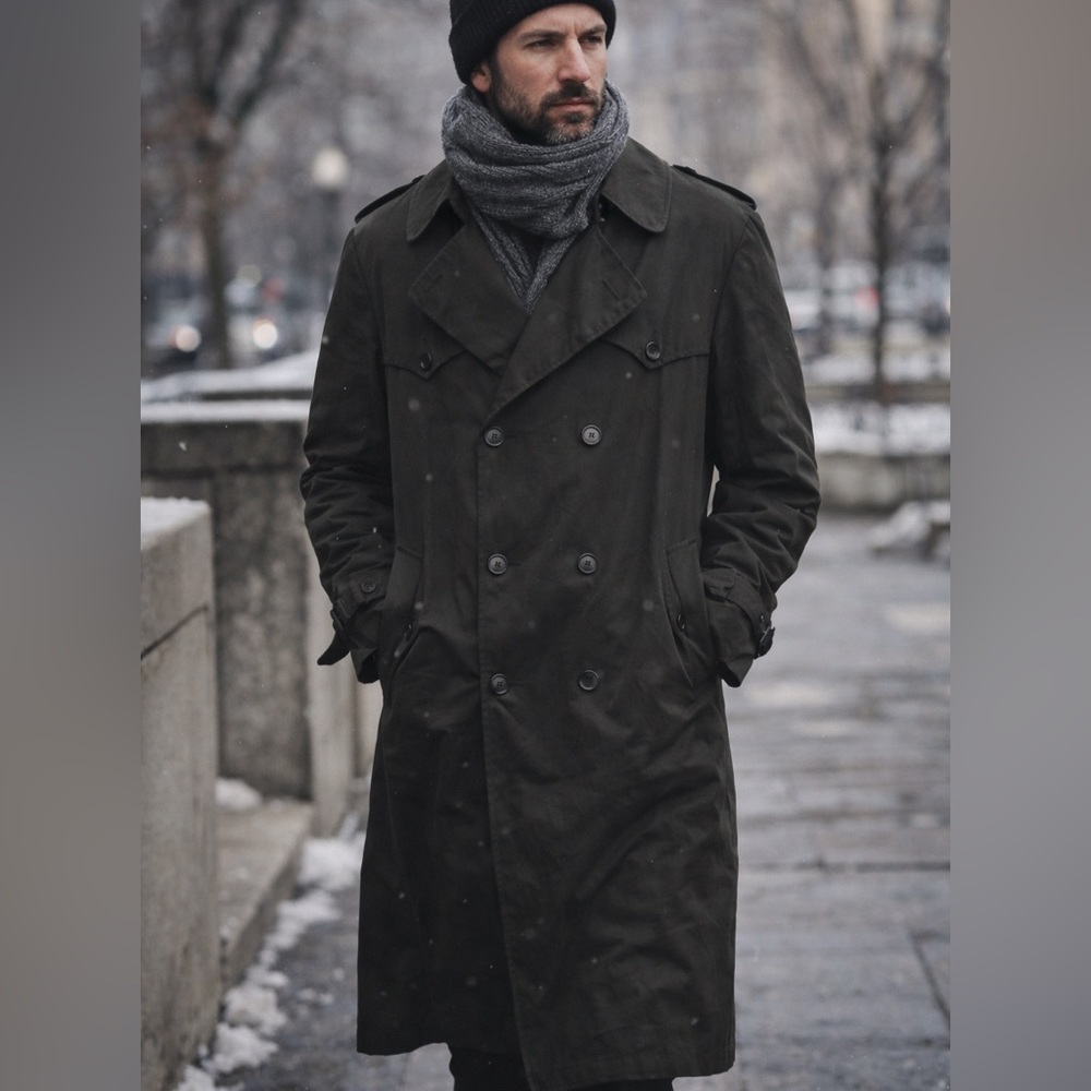 Christian Dior Monsieur Trench Coat – Men’s 42R – Black
